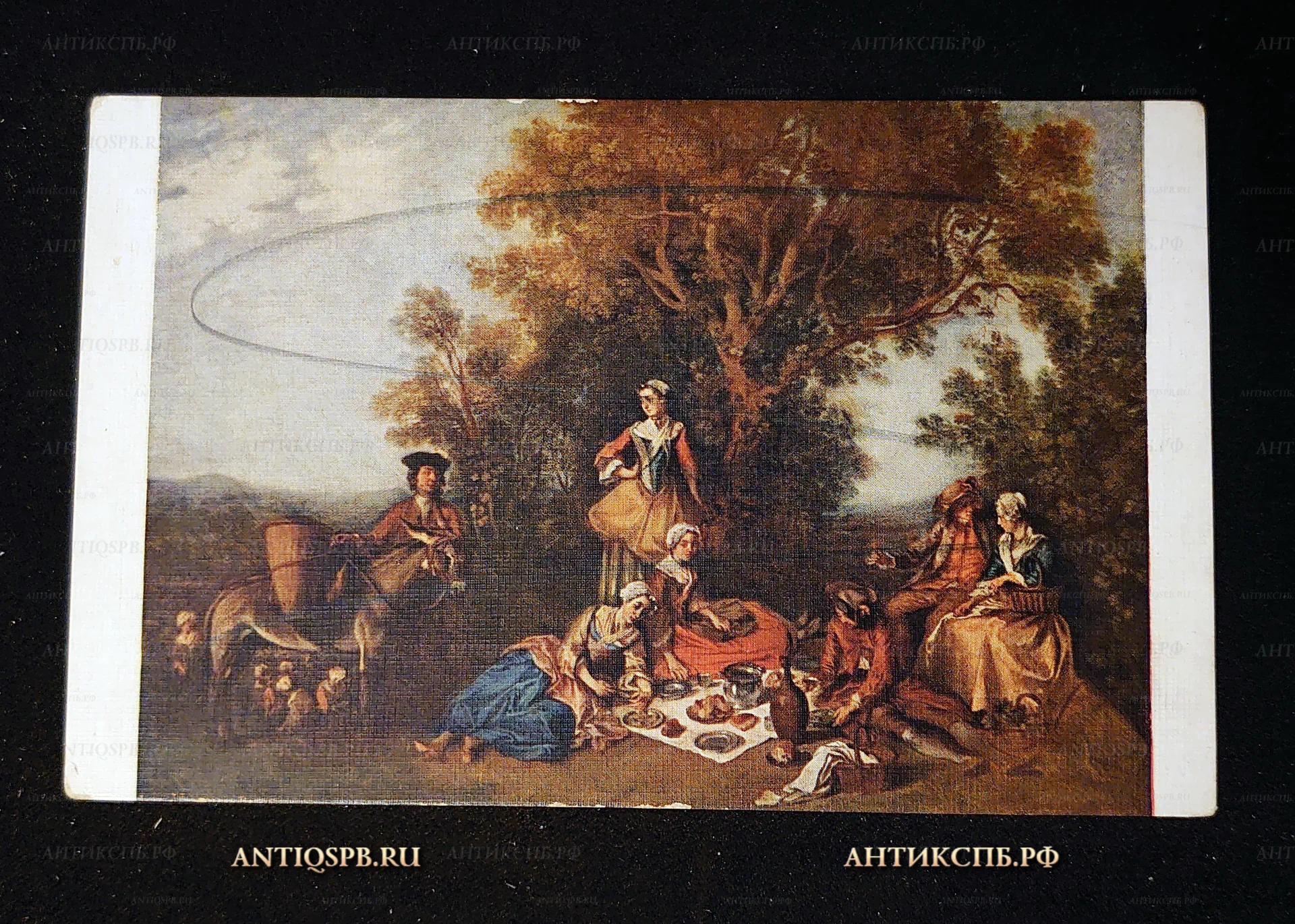 Открытка старинная "Лето". Н. Ганкре (1690-1743). Musée du Louvre (Ecole Francalse)/ Printed in Paris. -- Lapina. Нач. ХХ века. Франция. №7571